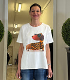 T-shirt in Cotone con Stampa