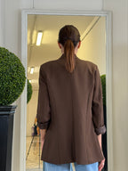 Blazer Senza Bottoni Stile Smoking