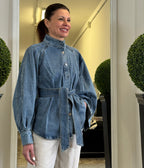 Camicia Over in Denim con Fusciacca in Vita