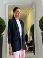Blazer Senza Bottoni Stile Smoking
