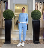 Tuta in Felpa con Cerniera Laterale e Elastico in Vita