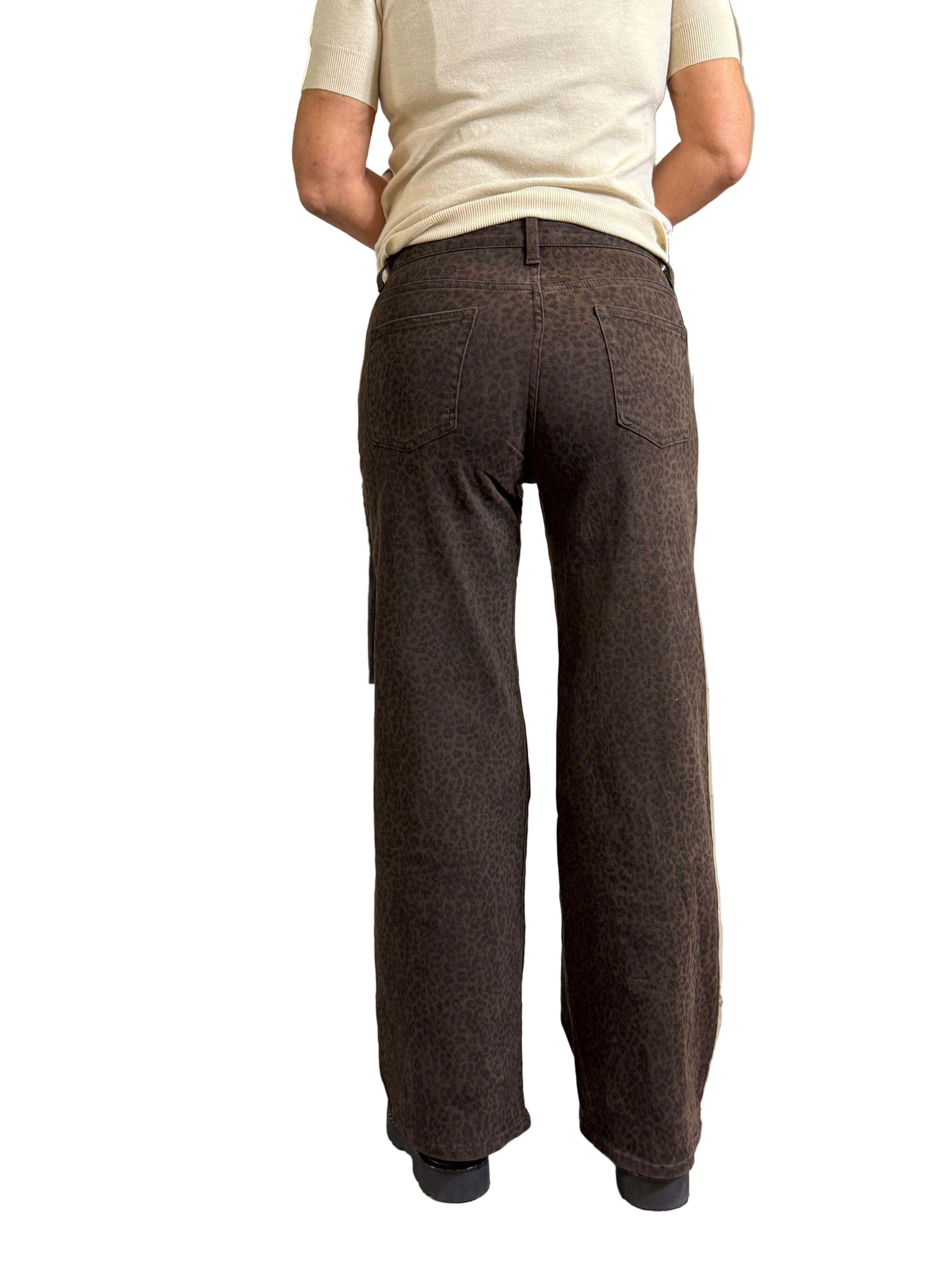 Jeans a Palazzo Maculato