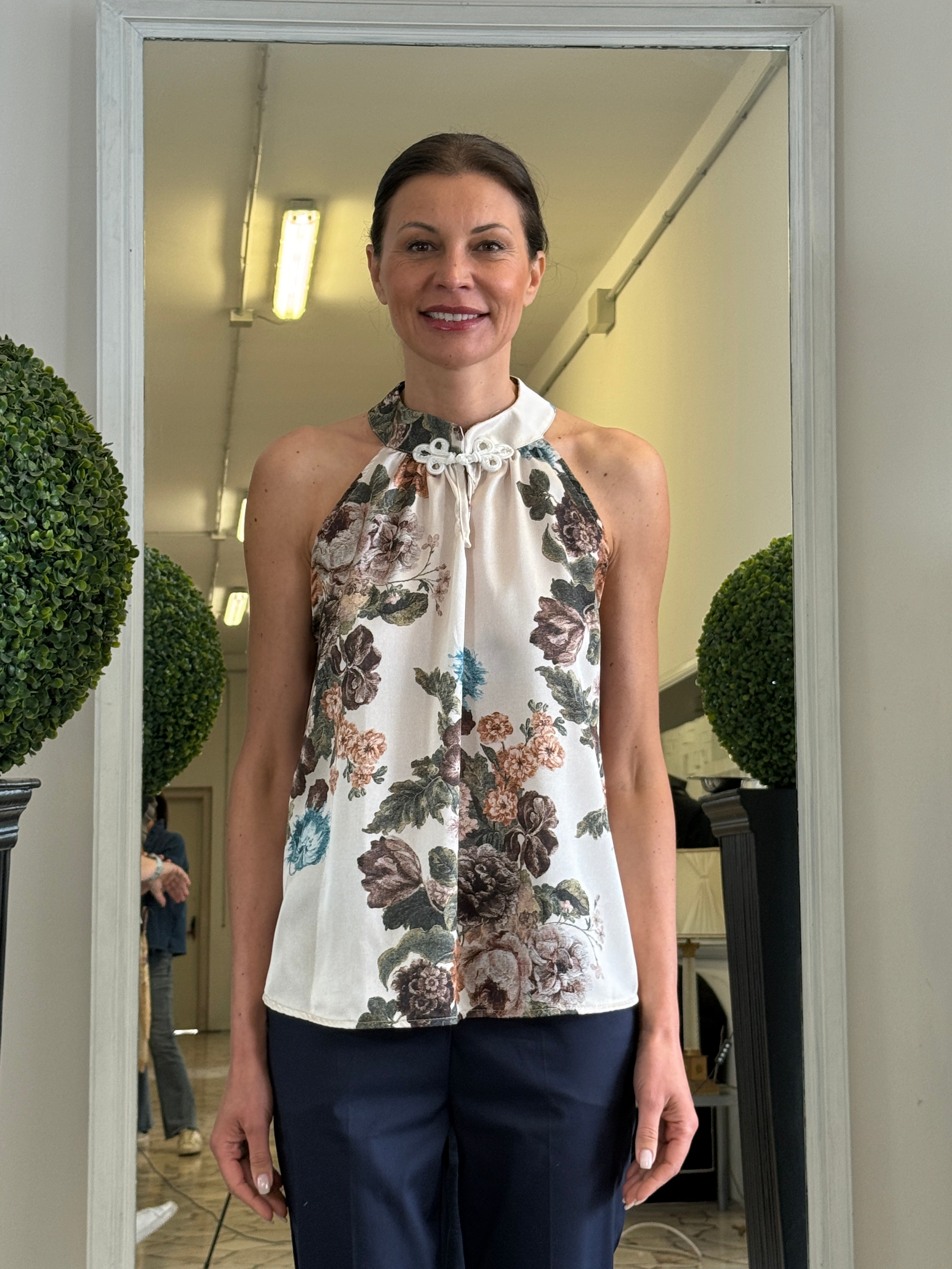 Top a Fiori all'Americana con Alamaro