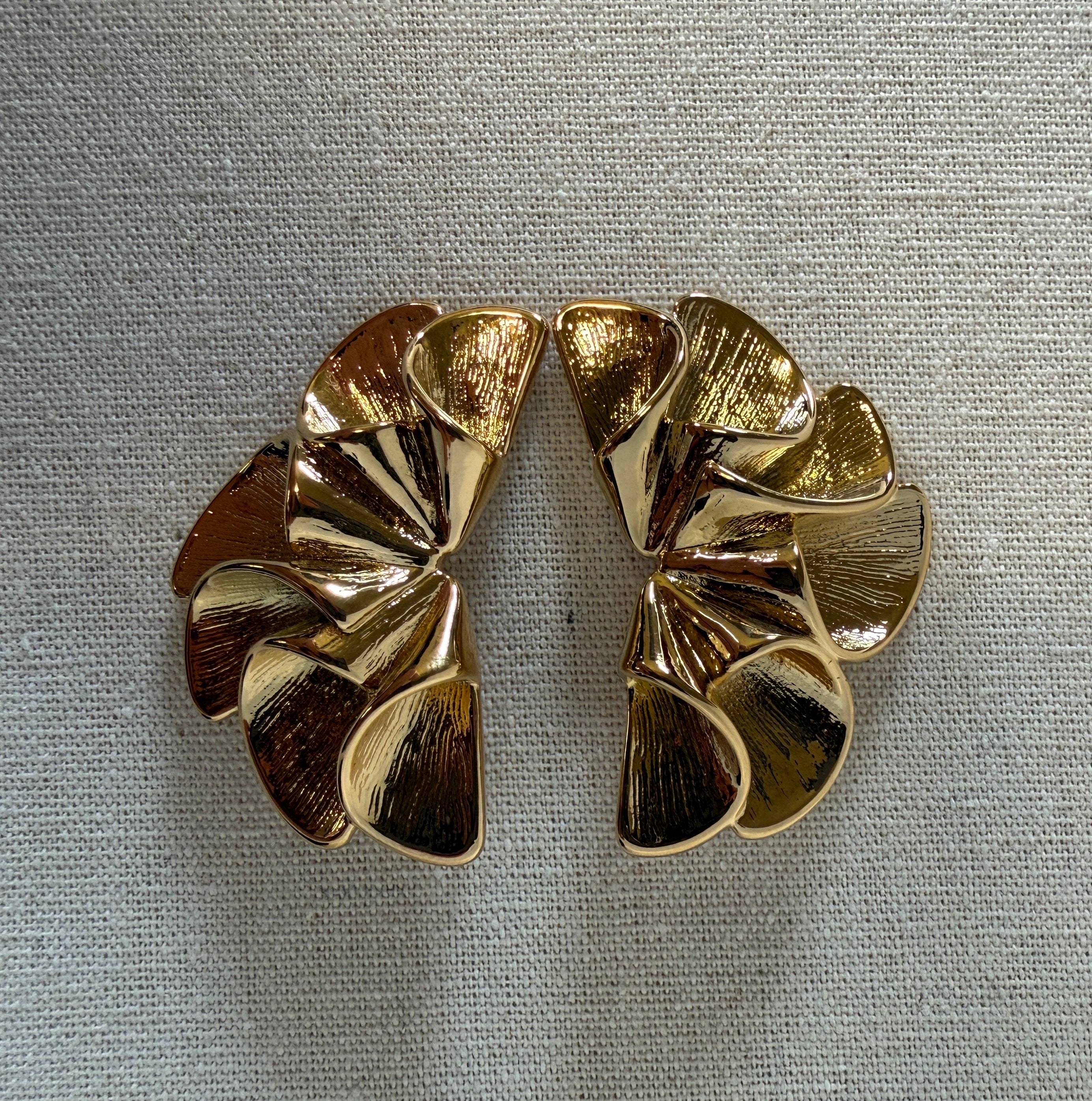 Penelope Orecchini a Ventaglio Dorati