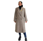 Cappotto Zig Zag con Spilla