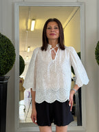 Camicia in Pizzo Sangallo Maniche a 3/4