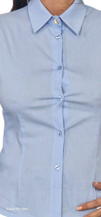 Camicia con bottone gioiello