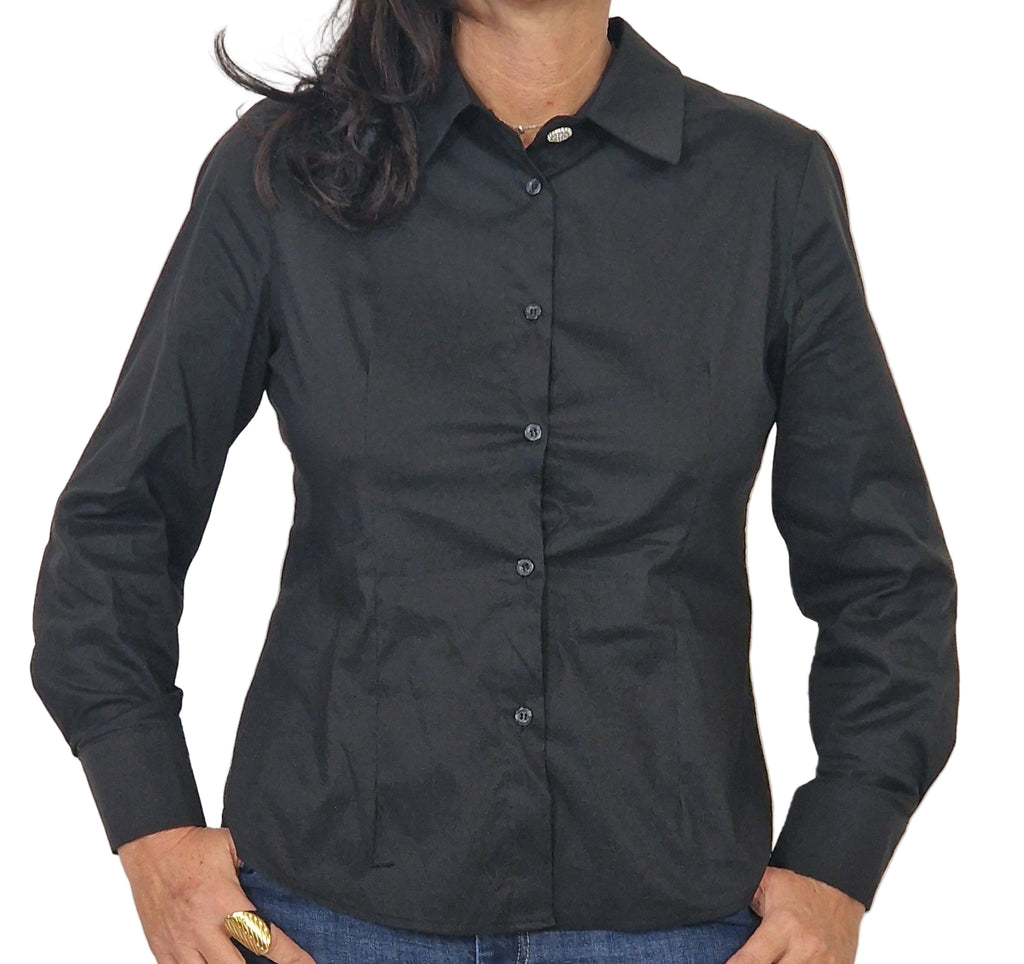 Camicia con bottone gioiello