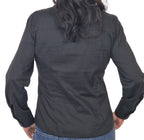 Camicia con bottone gioiello