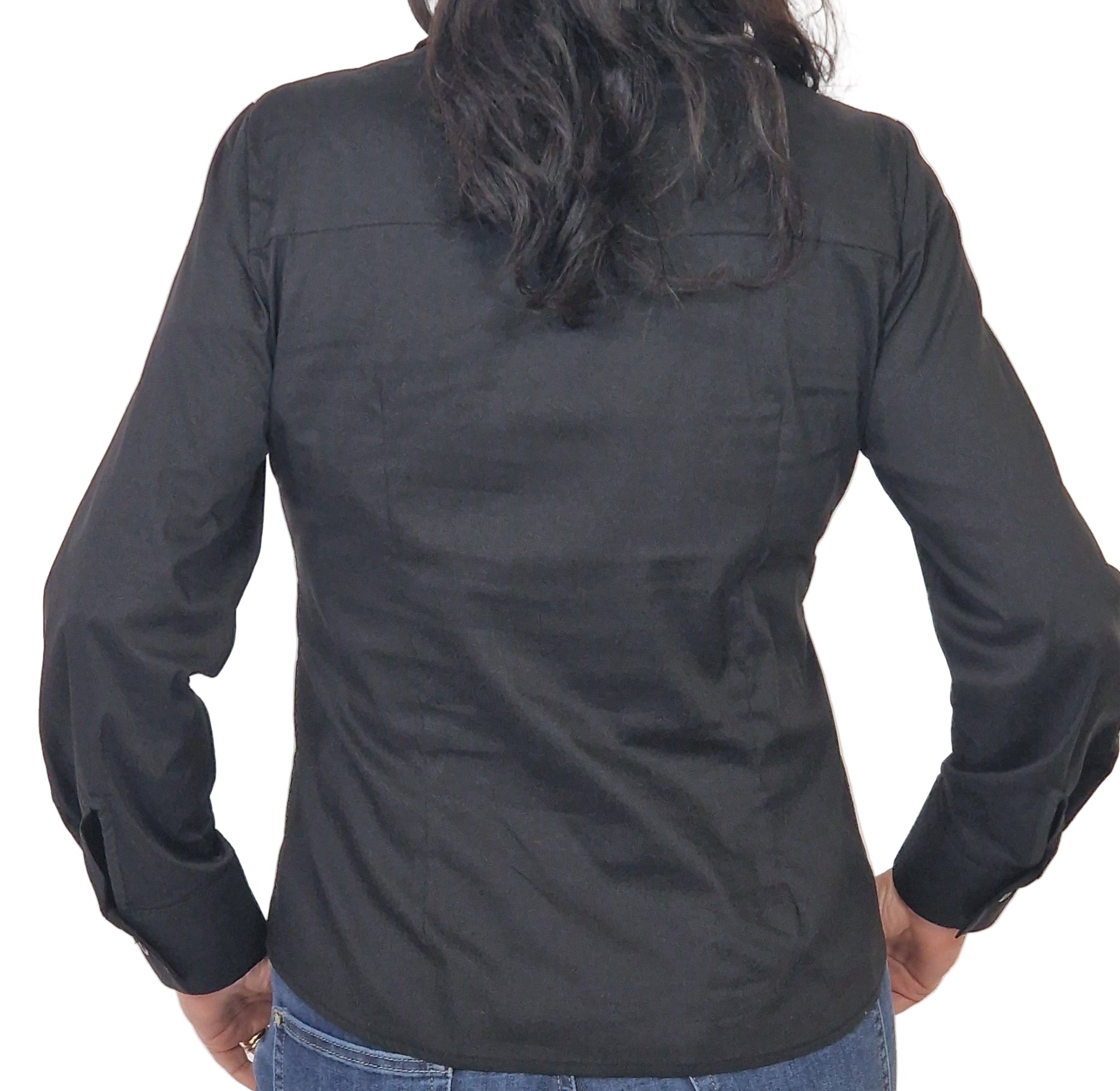 Camicia con bottone gioiello