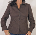 Camicia con bottone gioiello