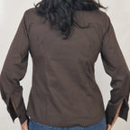 Camicia con bottone gioiello