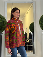 Suzani Artigianale Flower Bordeaux 775