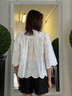Camicia in Pizzo Sangallo Maniche a 3/4