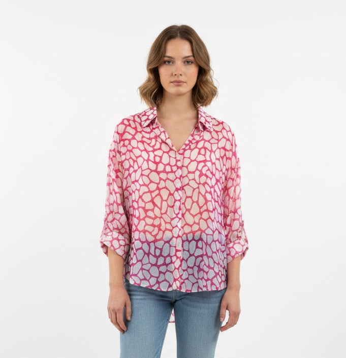 Camicia Leggera Fantasia Bolle