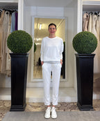 Tuta in Felpa con Cerniera Laterale e Elastico in Vita