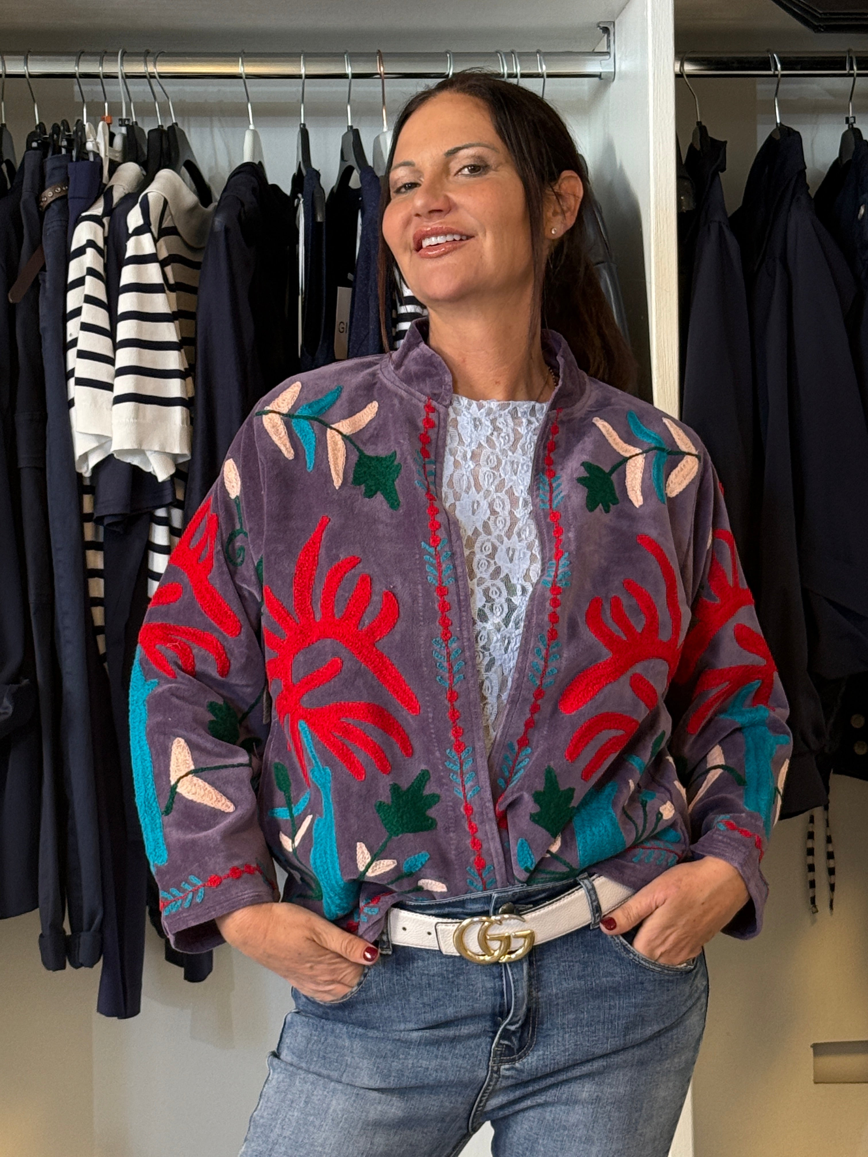 Suzani Indiano con Ricami