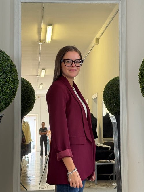 Blazer Senza Bottoni Stile Smoking LiLu