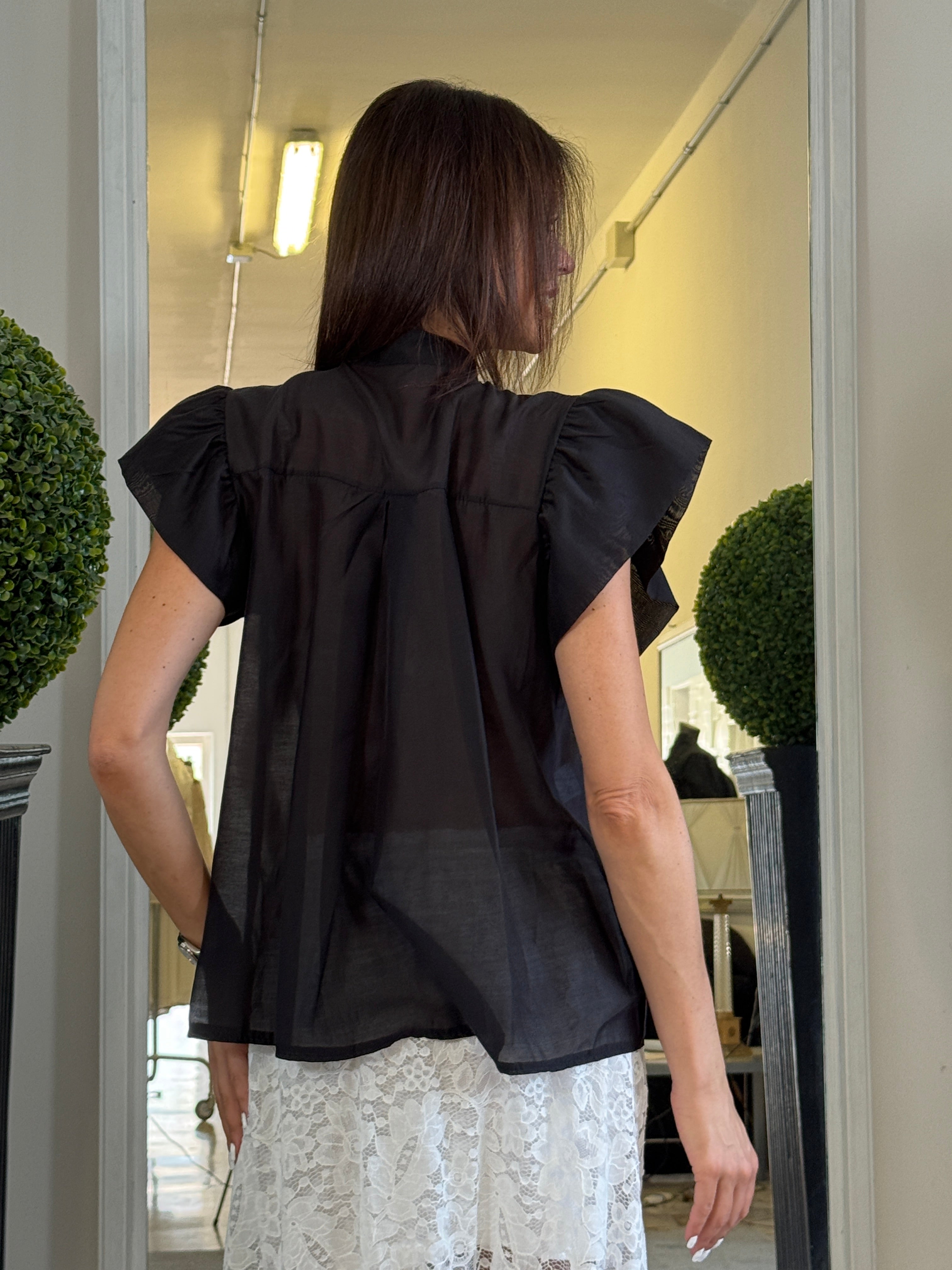 Camicia con Maniche ad Aletta e Volaint