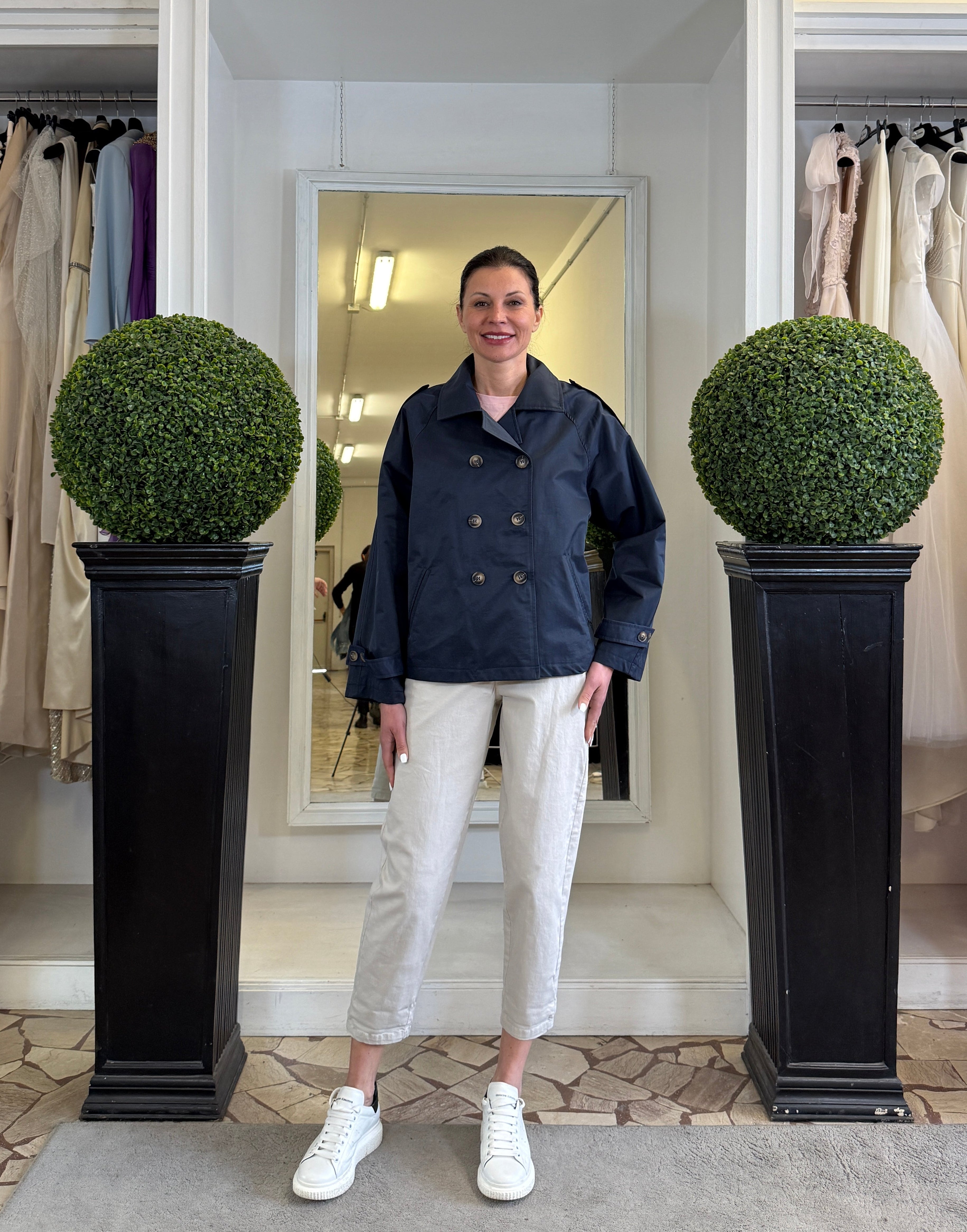 Trench Corto Doppiopetto