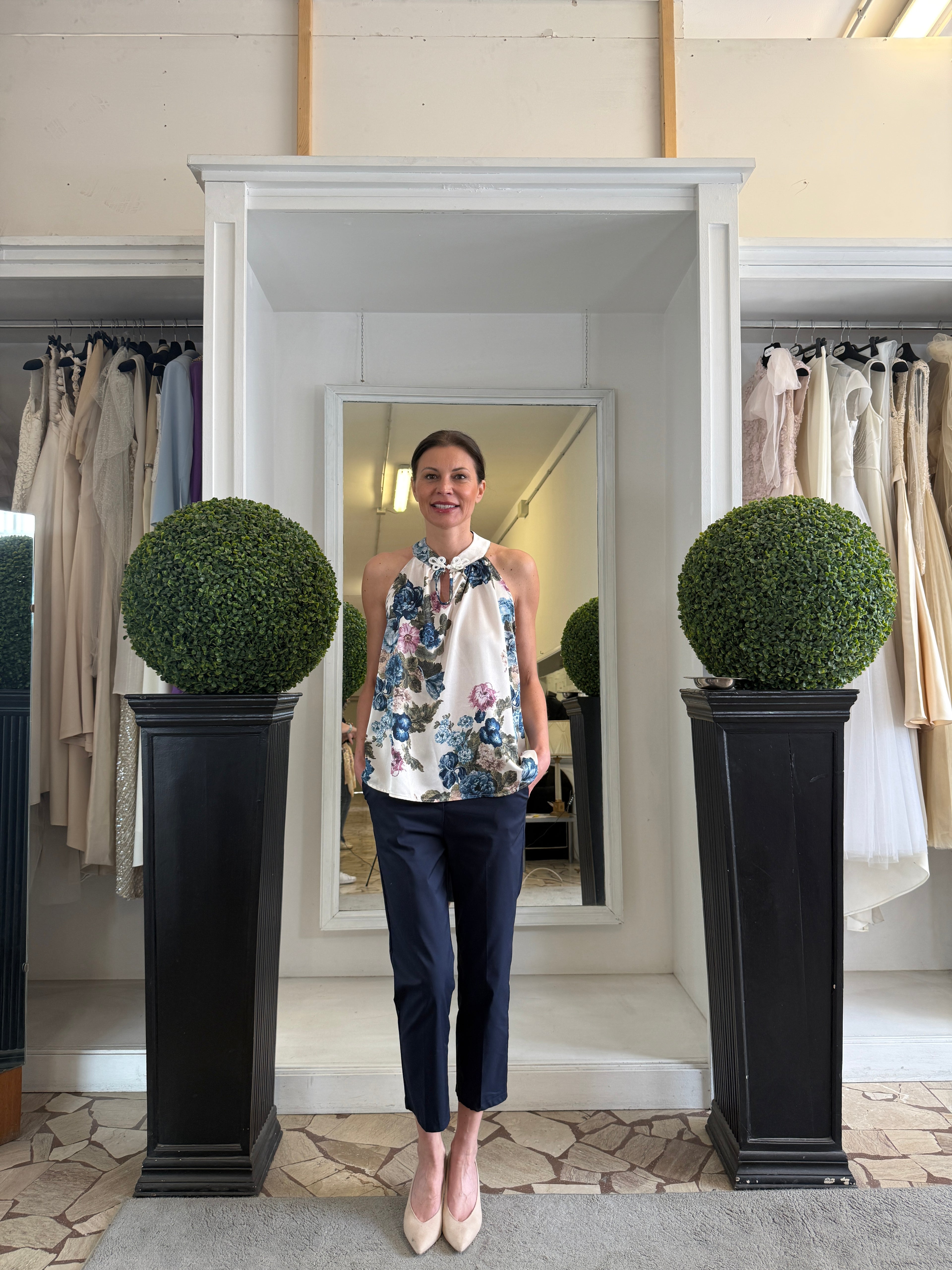Top a Fiori all'Americana con Alamaro