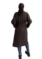 Cappotto doppio petto con cintura