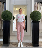T-Shirt con Stelle in Strass