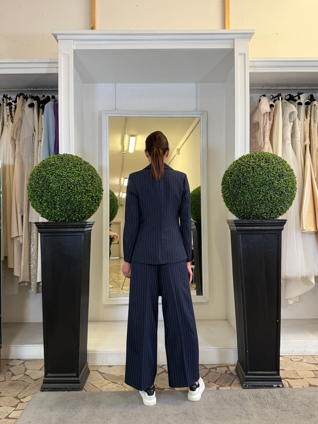 Tailleur Gessato Giacca e Pantaloni
