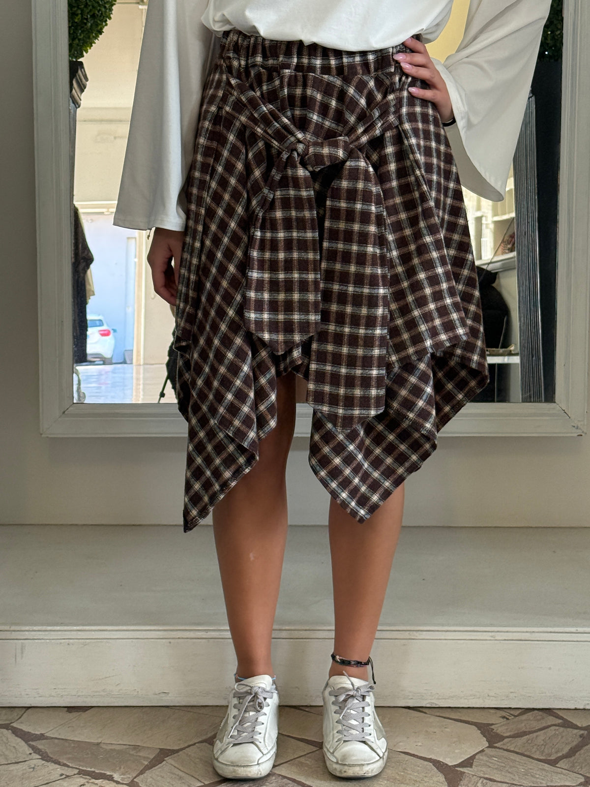Gonna Asimmetrica "Effetto Camicia" LiLu