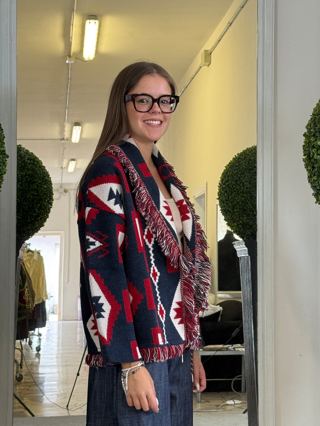 Tensione In Cardigan Origami Midi