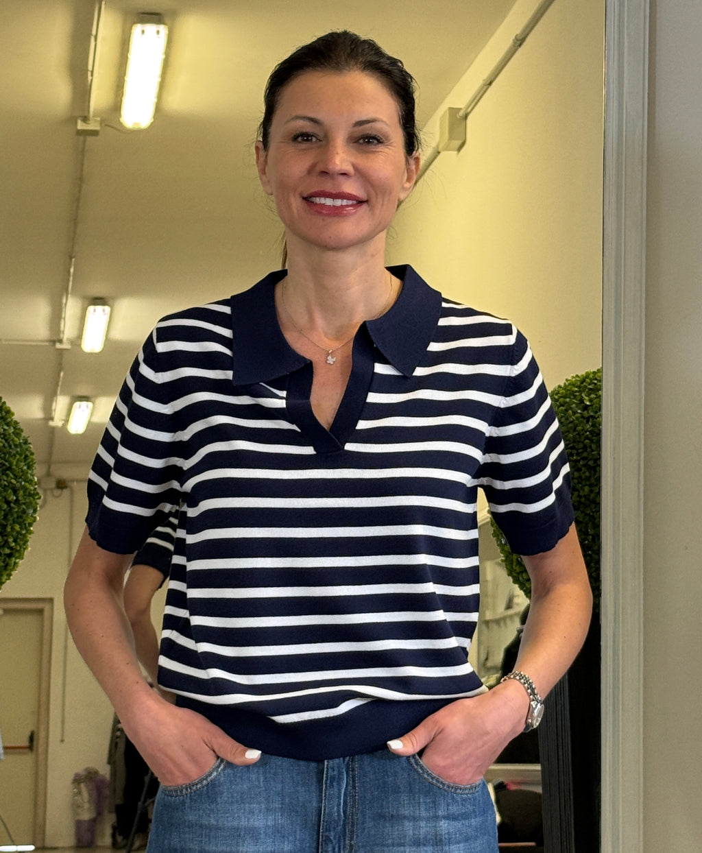 Polo Manica Corta Stile Marinaretta