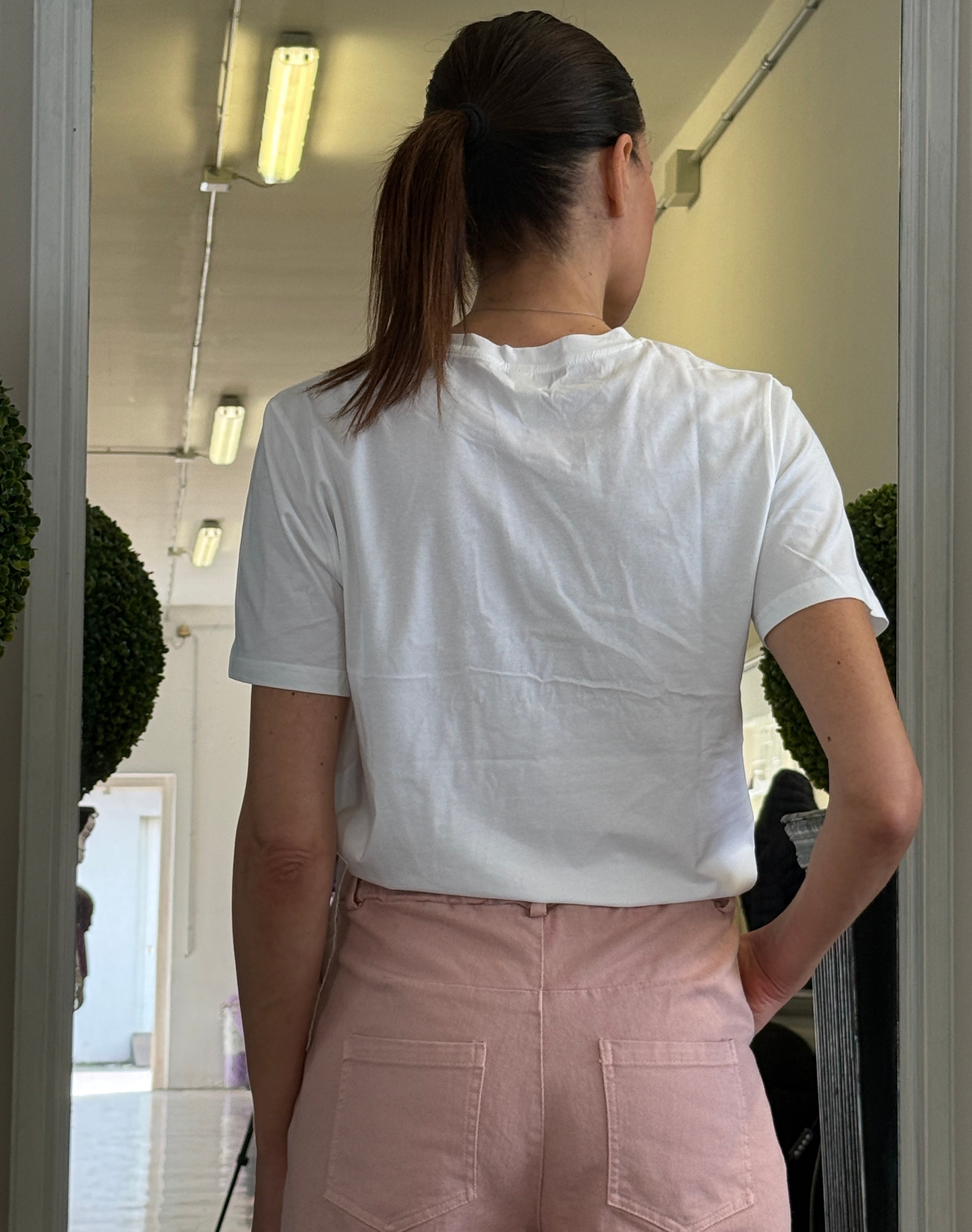 T-Shirt con Stelle in Strass
