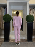 Tuta in Felpa con Cerniera Laterale e Elastico in Vita