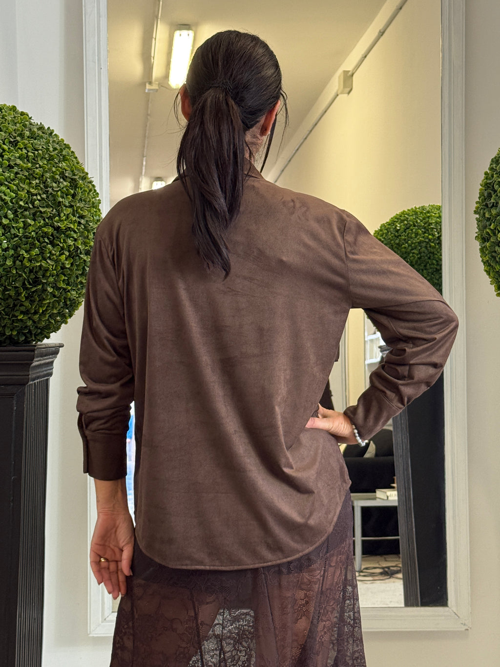 Camicia in Eco Dainetto con Frange LiLu
