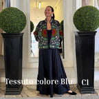 Suzani Indiano Estivo Blu con Ricami