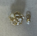 Cardinale Coppia di Spille Resina e Metallo