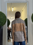 Giacca Blazer Check con Frange 775