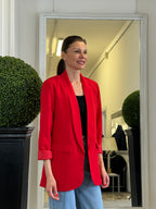 Blazer Senza Bottoni Stile Smoking