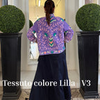 Suzani Indiano Estivo Lilla con Ricami
