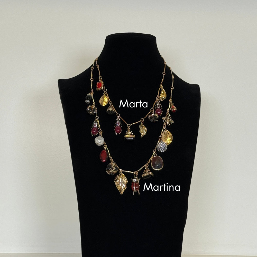 Marta Collana Corta con Charms