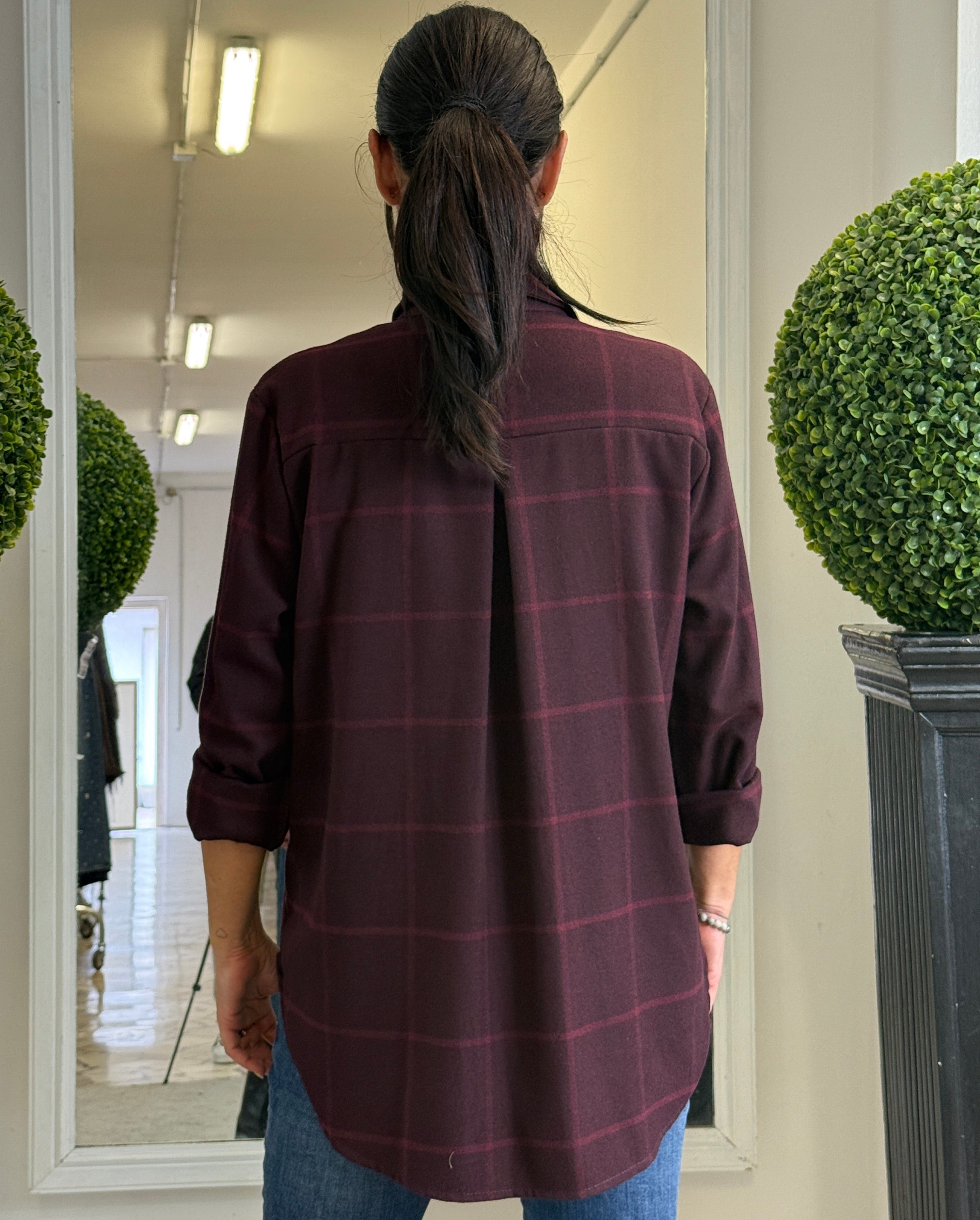 Camicia a Qadri in Flanella