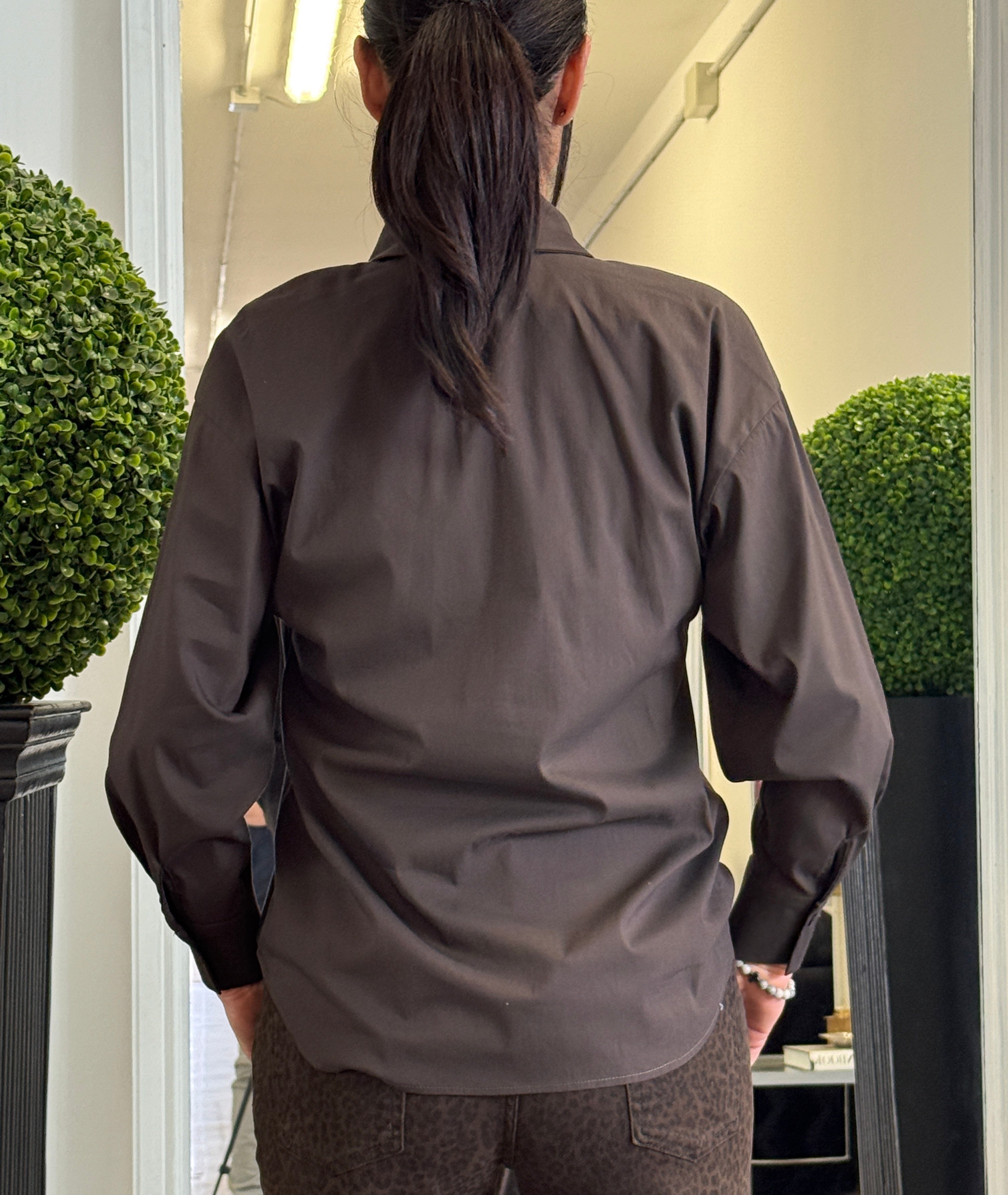 Camicia in Cotone con Cravattino