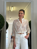 Camicia con Ricami Trasparente