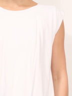 Tensione In T-shirt Palloncino con Arricciatura sul Fondo