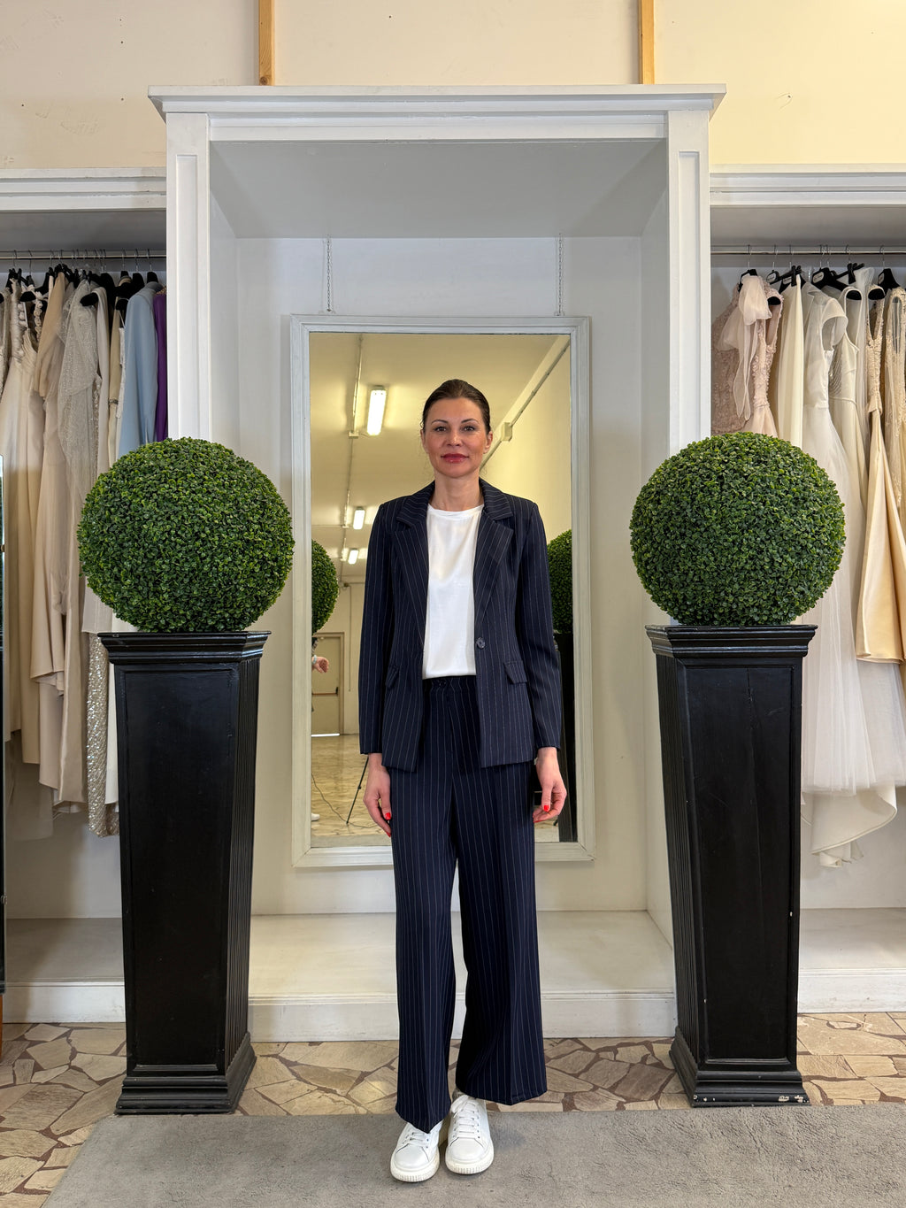 Tailleur Gessato Giacca e Pantaloni