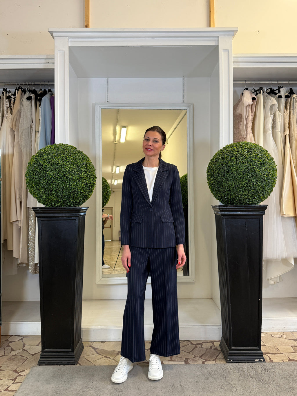 Tailleur Gessato Giacca e Pantaloni