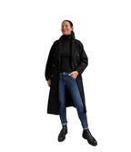 Cappotto doppio petto con cintura