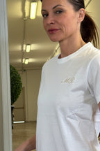 T-shirt Bianca con Ricamo Personalizzato