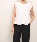 Tensione In T-shirt Palloncino con Arricciatura sul Fondo