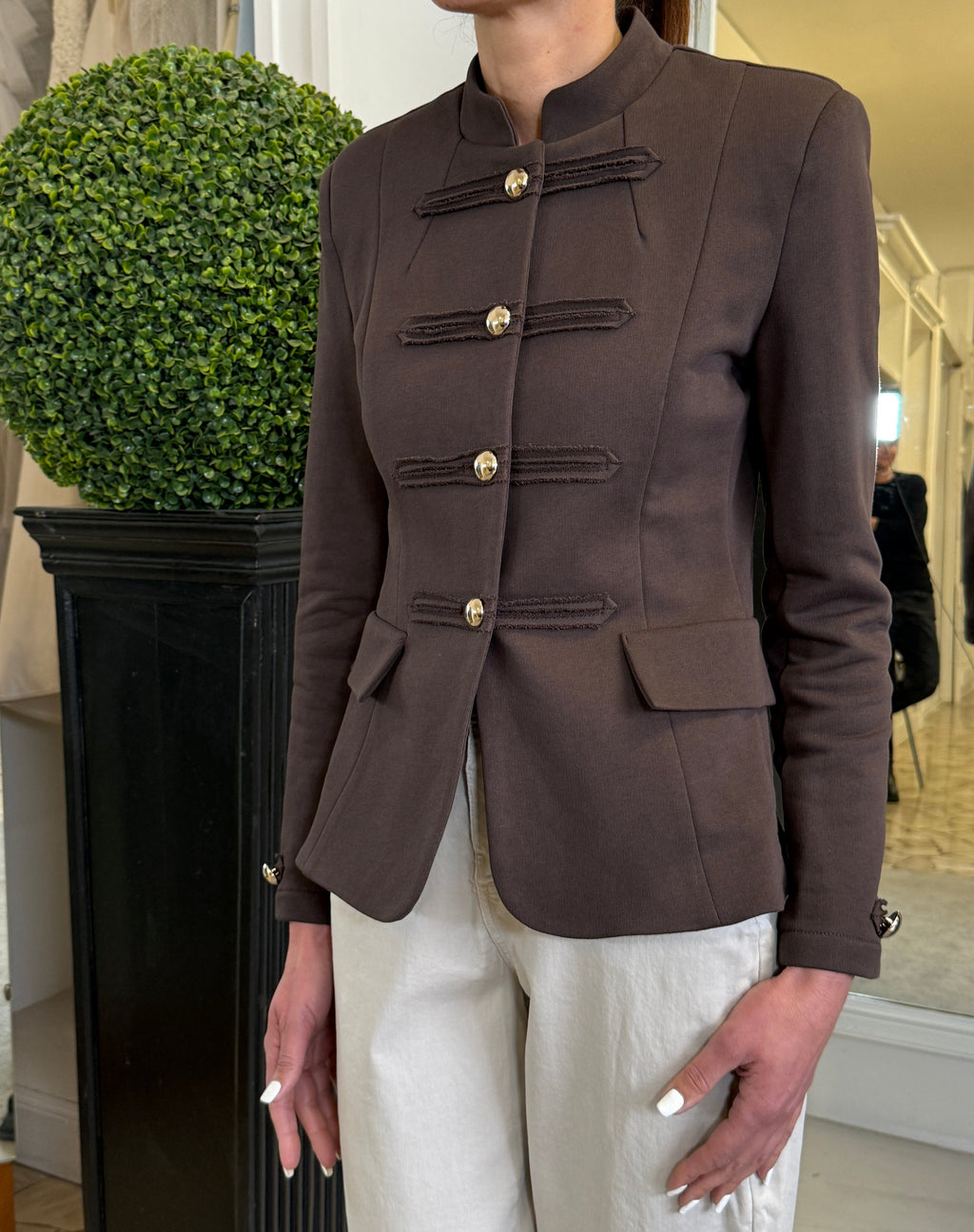 Maryley Giacca Napoleon con Bottini Dorati